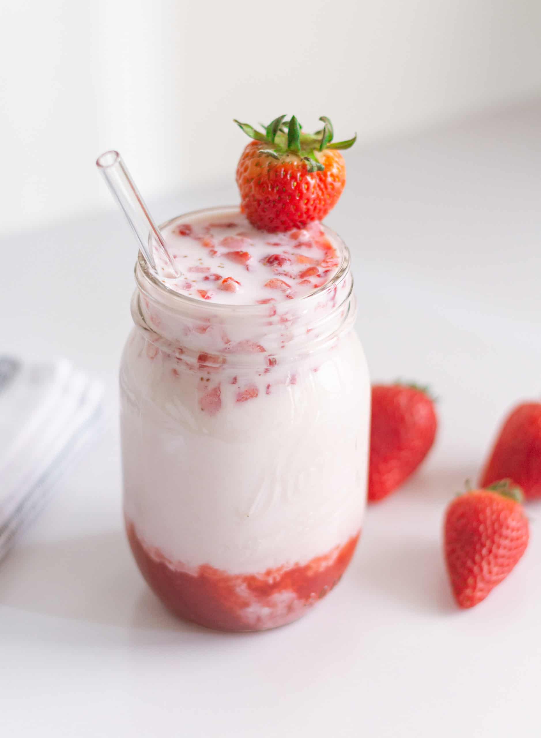 Iced Strawberry Latte - A Recipe For Fun